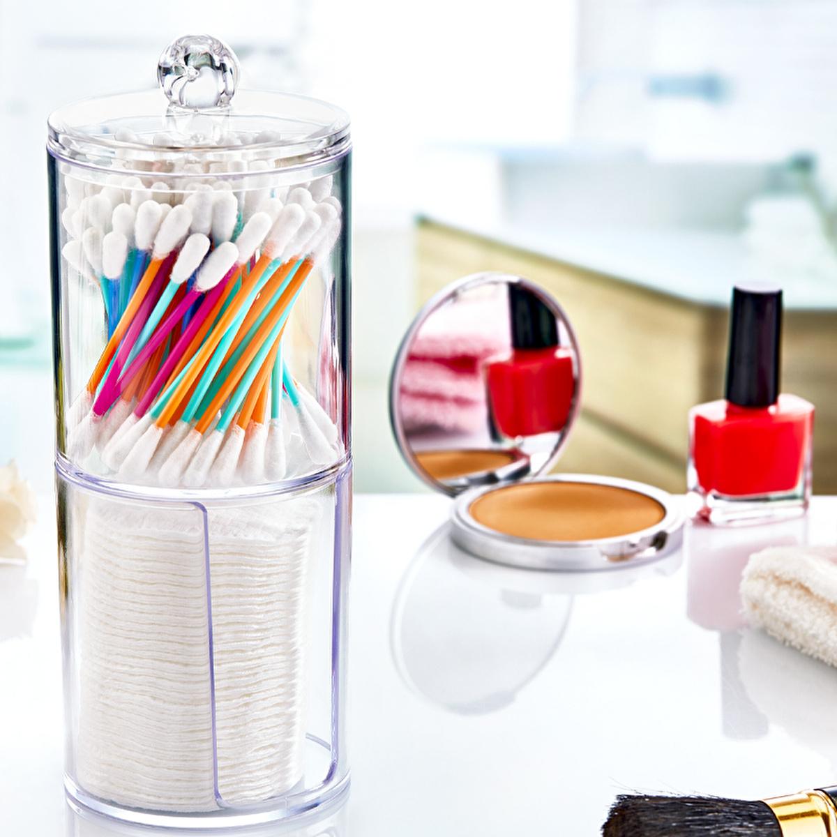 Eklips Cotton Storage Container - Compact Polystyrene Makeup Remover Disk Organizer for Beauty Enthusiasts Eklips Cotton Storage Container - Compact Makeup Organizer cotton storage container, makeup remover disk storage, beauty organization, compact storage solution, polystyrene container, beauty essentials, vanity organizers, bathroom storage, makeup storage, cotton pad organizer, stylish storage, space-saving solutions, beauty products, organization ideas, clutter-free living