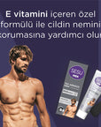 Sesu Men's Hair Removal Cream for Sensitive Skin - 3-6 Minute Quick Hair Removal, Dermatologically Tested, Vitamin E Enriched - 3.38 fl oz Sesu Men's Hair Removal Cream - Quick & Gentle men's hair removal cream, depilatory cream for men, sensitive skin hair removal, easy hair removal, Vitamin E hair removal cream, hair removal for men, men's grooming products, sensitive skin care, quick hair removal, dermatologically tested products