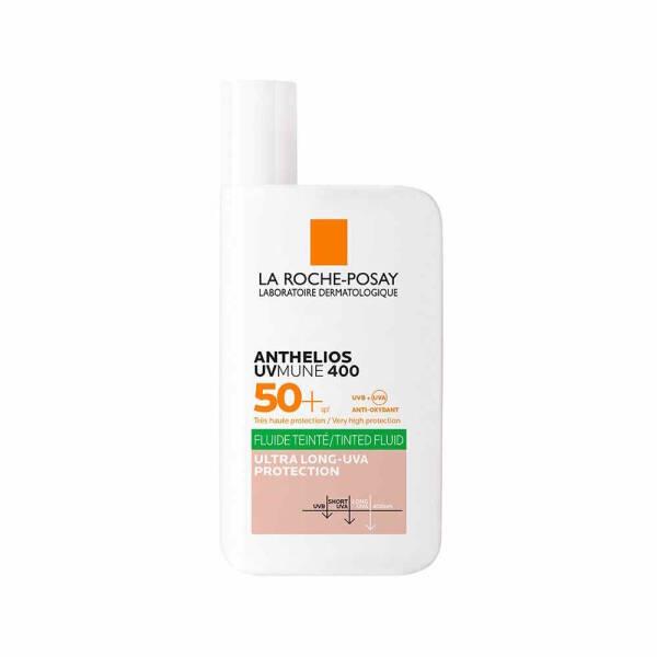 La Roche Posay Anthelios Uvmune 400 Oil Control Fluid Tinted Sunscreen SPF50+ - Protects Sensitive & Oily Skin La Roche Posay Tinted Sunscreen SPF50+ - Oil Control & UVA/UVB Protection Sunscreen, SPF50+, Oil Control, Tinted Sunscreen, Sensitive Skin, Oily Skin, UVA/UVB Protection, La Roche Posay Anthelios, Daily Sun Protection, Facial Care, Dermatologist Recommended, Non-Greasy, Everyday Makeup, Natural Finish, Anti-Aging, Skin Protection