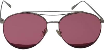 La Boom Emilo 004 Silver Sunglasses with Pink Lenses