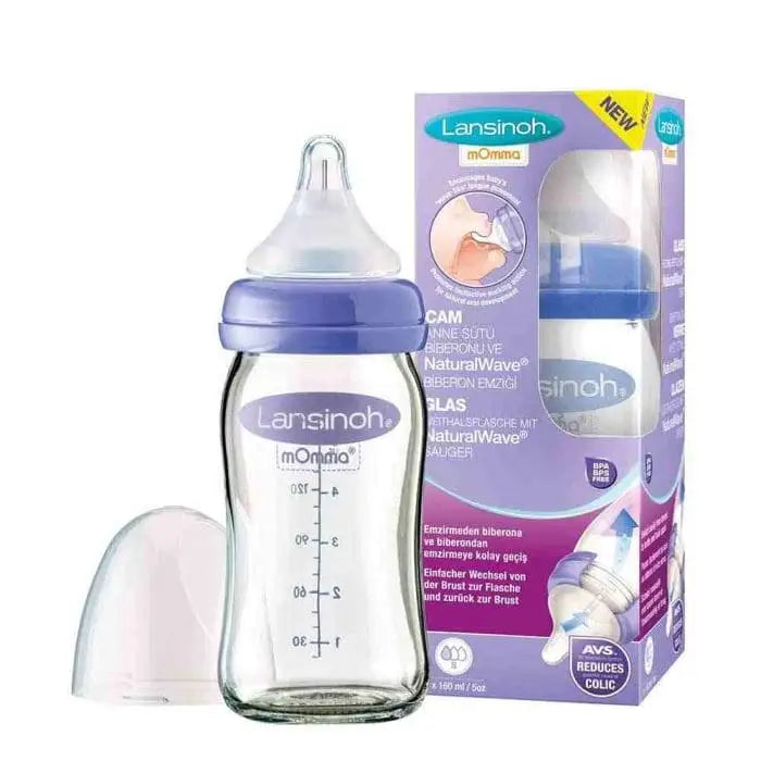 Lansinoh Glass Baby Bottle 160ml