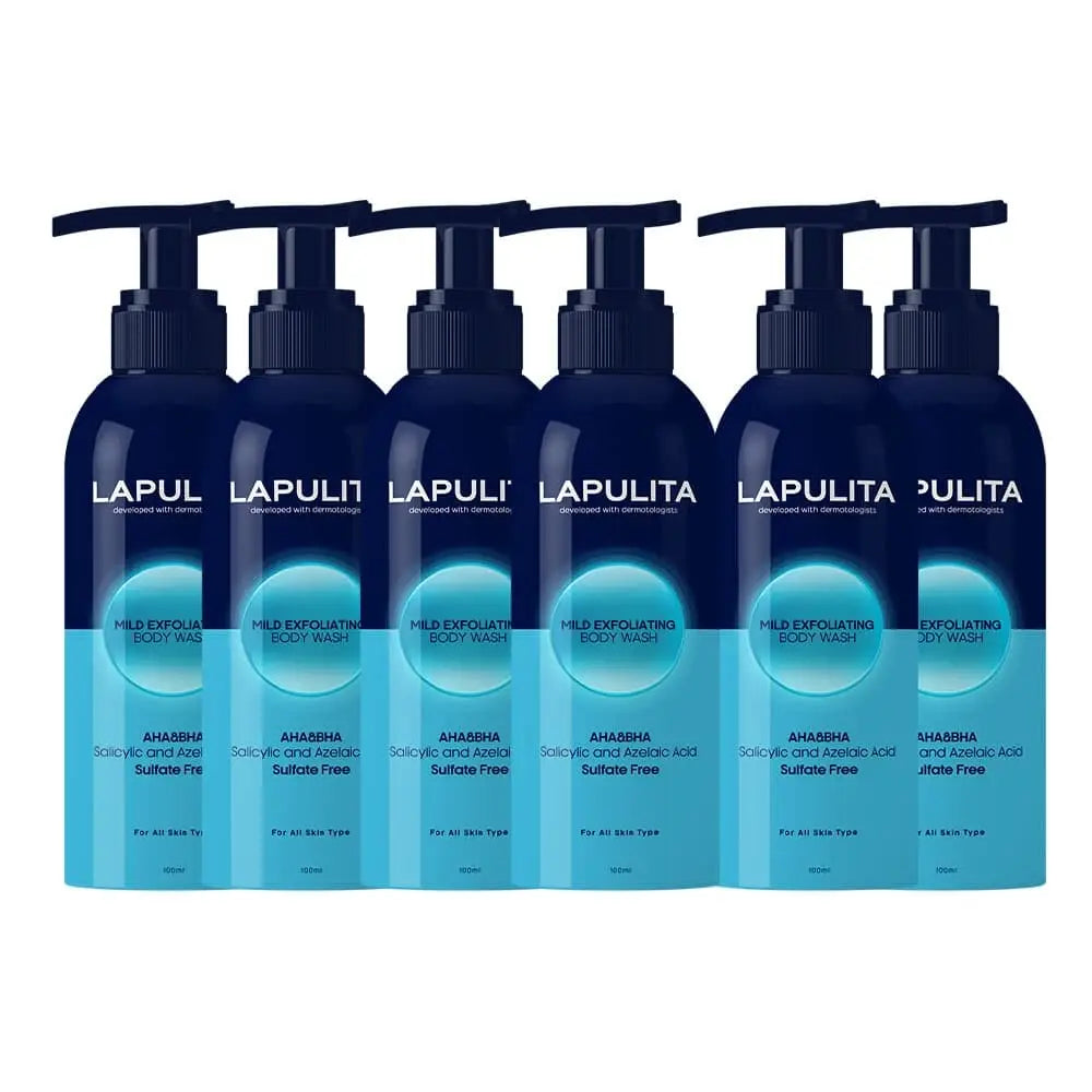 Lapulita Body Acne Removing Shower Gel (Pack of 6)