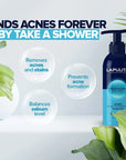 LAPULITA Body Acne Removing Shower Gel Acne Pimple Treatment