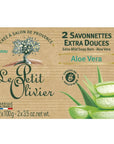 Le Petit Olivier Aloe Vera Traditional Soaps 2x100g