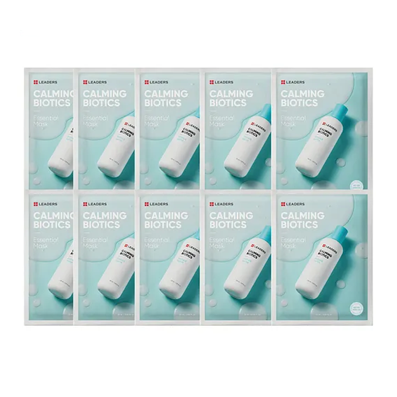 Leaders Calming Biotics Essential Mask Set for Sensitive Skin 10-Pack