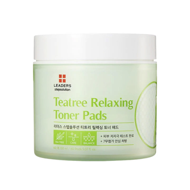 Leaders StepSolution Tea Tree Refreshing Toner Pads 60 Count