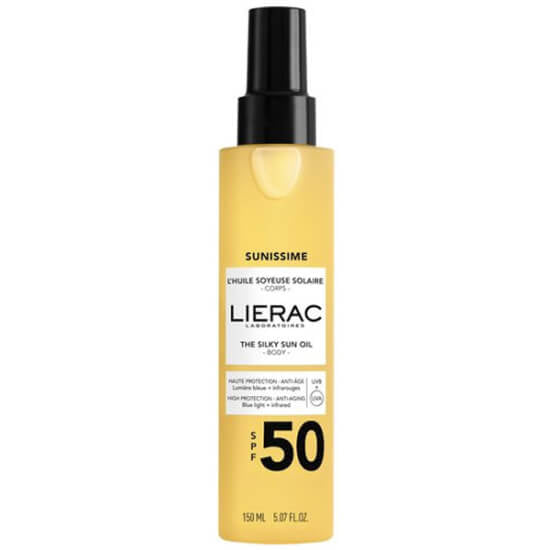 Lierac Sunissime Silky Sun Oil SPF 50 for Radiant Glow 150ml