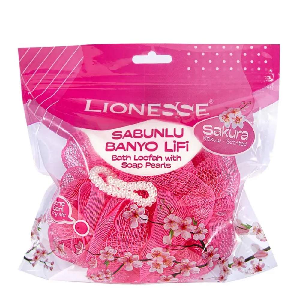 Lionesse Sakura Soap Infused Bath Sponge 956