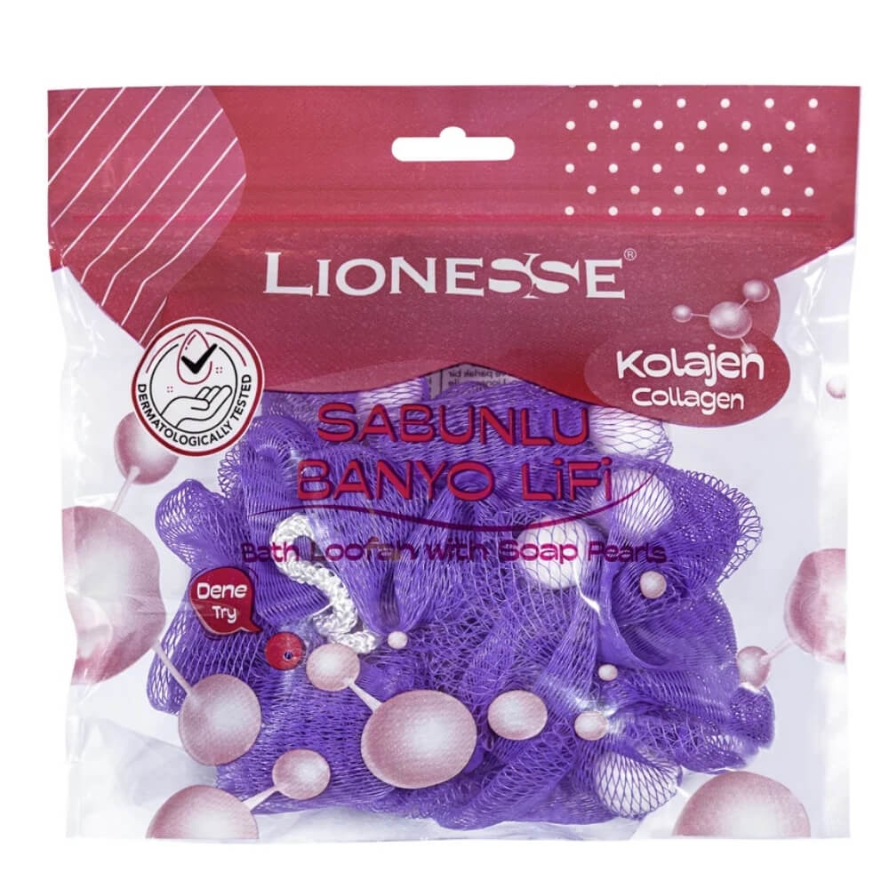 Lionesse Collagen Soap-Infused Bath Sponge for Smooth Skin