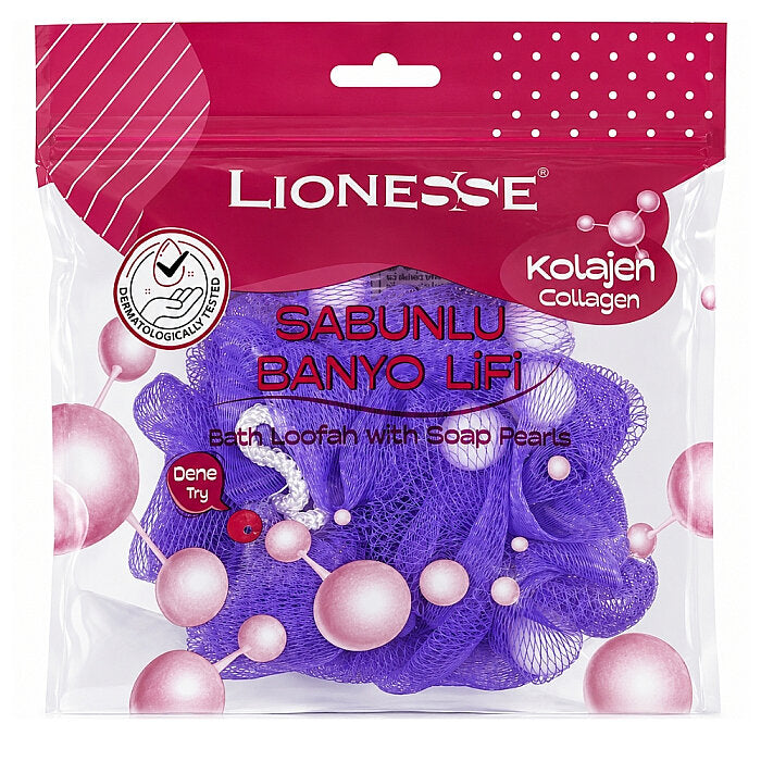 Lionesse Collagen Soap-Infused Bath Sponge for Smooth Skin