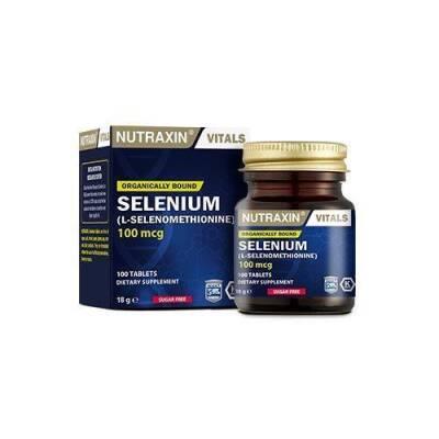 Nutraxin Selenium 100 mcg 100 Tablet Dietary Supplement - Allergen-Free, Gluten-Free, Supports Overall Health Nutraxin Selenium 100 mcg - Allergen-Free Supplement Selenium Supplement, L-Selenomethionine, Allergen-Free Dietary Supplement, Gluten-Free Supplement, Soya-Free Supplement, Dairy-Free Supplement, Synthetic Additive-Free, Dietary Supplement, Health Supplements, Nutritional Supplements, Selenium Tablets