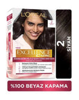 L'Oreal Paris Excellence Creme Permanent Hair Dye 2 Black