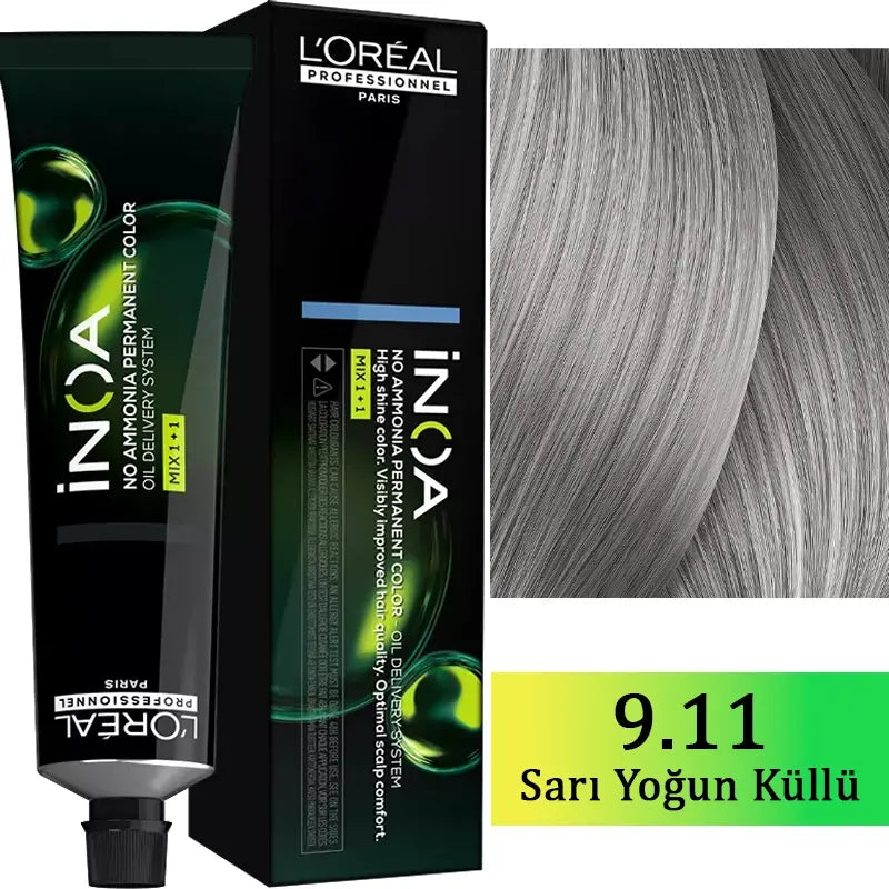 L'Oreal Professionnel Inoa Ammonia-Free Hair Color 9.11 60g