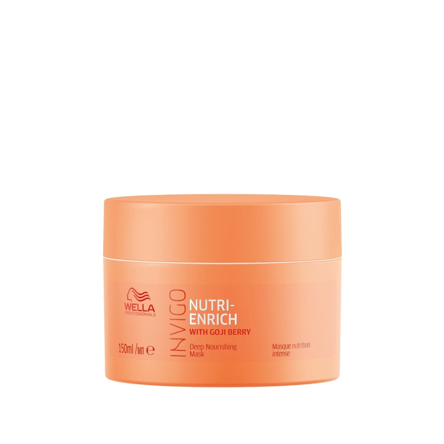 Wella Invigo Nutri-Enrich Hair Mask 150ml - Deep Nourishment for Dry or Damaged Hair Wella Invigo Nutri-Enrich Hair Mask 150ml - Nourish Dry Hair Wella Invigo Nutri-Enrich Hair Mask, Deep nourishment hair mask, Moisturizing hair care product, Hair treatment for dry or damaged hair, Wella hair care products, Hair mask for dry hair, Hydrating hair mask, Nourishing hair care, Hair repair treatment, Hair moisturizer, Wella Invigo, Nutri-Enrich formula, Hair care for damaged hair