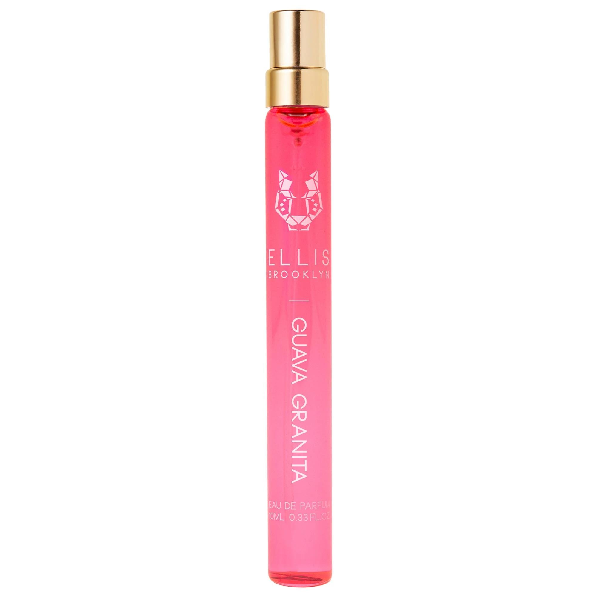 GUAVA GRANITA: Tropical Guava, Banana & Vanilla Eau de Parfum Travel Spray - Lush Fruity Floral Clean Perfume for Women Guava Granita Travel Perfume - Tropical Fruity Floral Scent Guava Granita perfume, travel size perfume, fruity floral fragrance, banana vanilla perfume, tropical scent, clean perfume, Palm Springs perfume, eau de parfum spray, women's fragrance, guava perfume, perfume, travel spray, fruity perfume, floral perfume, banana perfume, vanilla perfume, tropical fragrance, clean beauty, women's f