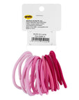 Eklips Pink Elastic Hair Ties for Gentle Hold 15-Pack