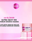Elidor Ultra Işıltı 100 Onarıcı Maske - 7.44 fl oz Deep Conditioning Hair Treatment for Damaged Hair Repair and - view 5