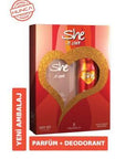 She Love Perfume & Deodorant Set for Women: Long-Lasting Fragrance, Alcohol-Free, Refreshing Daily Use (6.76 fl oz Total) She Love Perfume & Deodorant: Long-Lasting Women's Fragrance perfume and deodorant set, women's fragrance set, alcohol-free deodorant, long-lasting perfume, fragrance gift set, daily use perfume, refreshing deodorant spray, perfume set, deodorant spray, women's perfume, fragrance for women, alcohol free, skin-friendly, long lasting scent, refreshing, daily fragrance, gift for her, person
