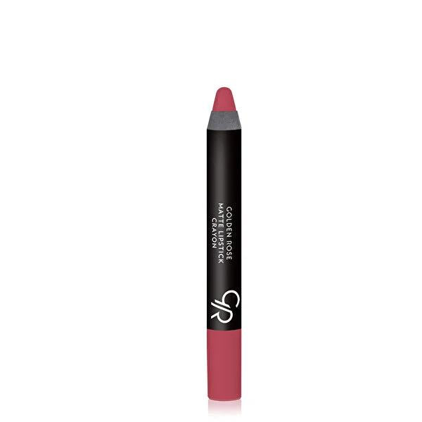 Golden Rose Matte Lipstick Crayon - Moisturizing, Long-Lasting Lip Color with E Vitamin Golden Rose Matte Lipstick Crayon - Long-Lasting & Moisturizing matte lipstick, lip crayon, moisturizing lip color, dermatologically tested lipstick, long-lasting lip color, Golden Rose, cosmetic, lip care, beauty product, makeup, lipstick, crayon lipstick