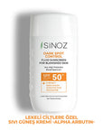 Sinoz SPF50+ Sunscreen for Dark Spots: Brightening Facial Sunscreen with Alpha Arbutin & Hyaluronic Acid – Non-Greasy, Daily Sun Protection for Hyperpigmentation Sinoz SPF50+ Sunscreen: Fade Dark Spots, Brighten Skin sunscreen for dark spots, hyperpigmentation sunscreen, SPF50+ face sunscreen, sunscreen with alpha arbutin, brightening sunscreen, non-greasy sunscreen, Sinoz sunscreen, sunscreen for uneven skin tone, daily facial sunscreen, sun protection for hyperpigmentation, facial sunscreen, hyperpigmenta