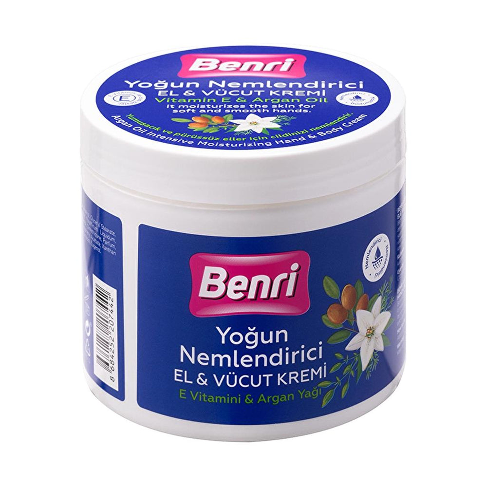 Benri Argan Oil Intense Moisturizing Cream 500 ml