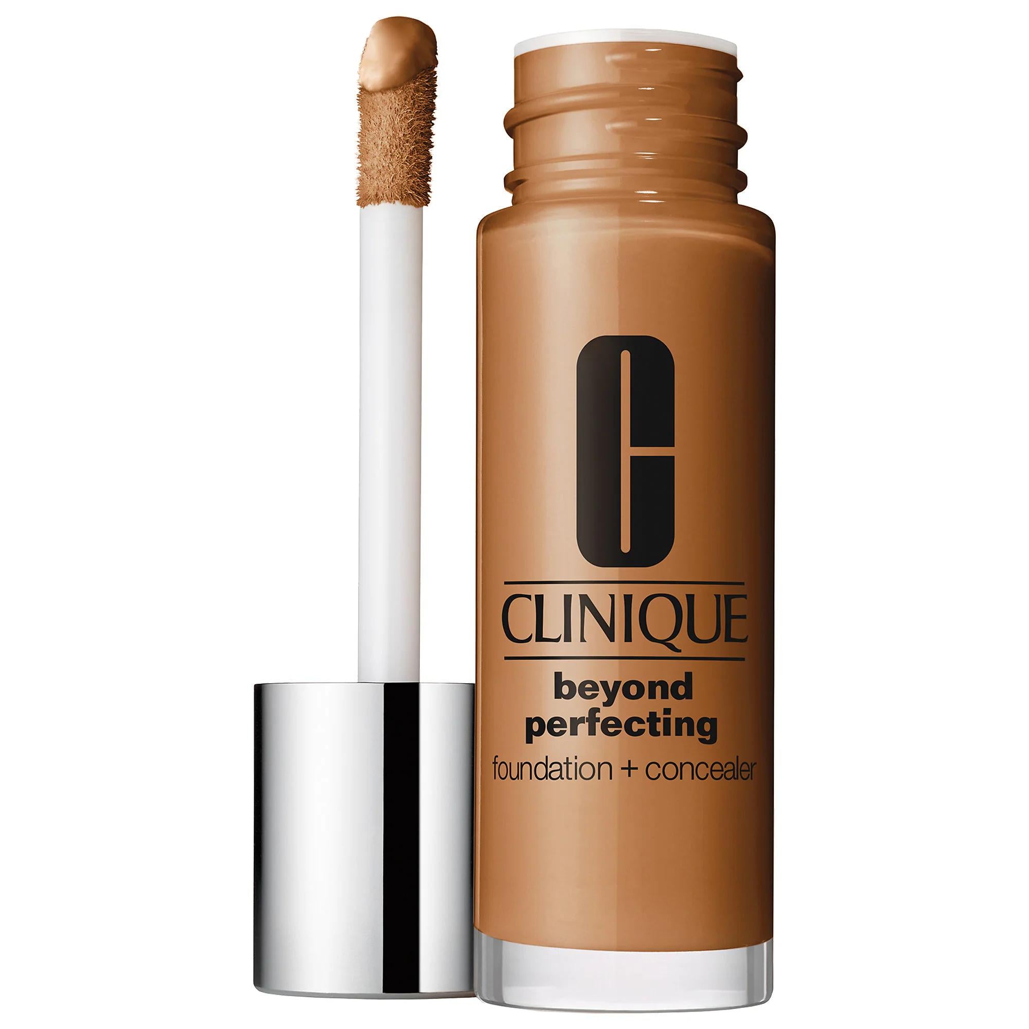 Clinique Beyond Perfecting Foundation + Concealer - Long-Lasting, Full-Coverage, Oil-Free Makeup for All Skin Types Clinique Beyond Perfecting Foundation + Concealer - Long-Lasting, Oil-Free long-lasting foundation, full-coverage concealer, oil-free makeup, dermatologist-tested cosmetics, fragrance-free beauty products, Clinique, makeup for all skin types, sweat-resistant foundation, humidity-resistant concealer, natural matte finish, cream formulation, normal skin, dry skin, combination skin, oily skin