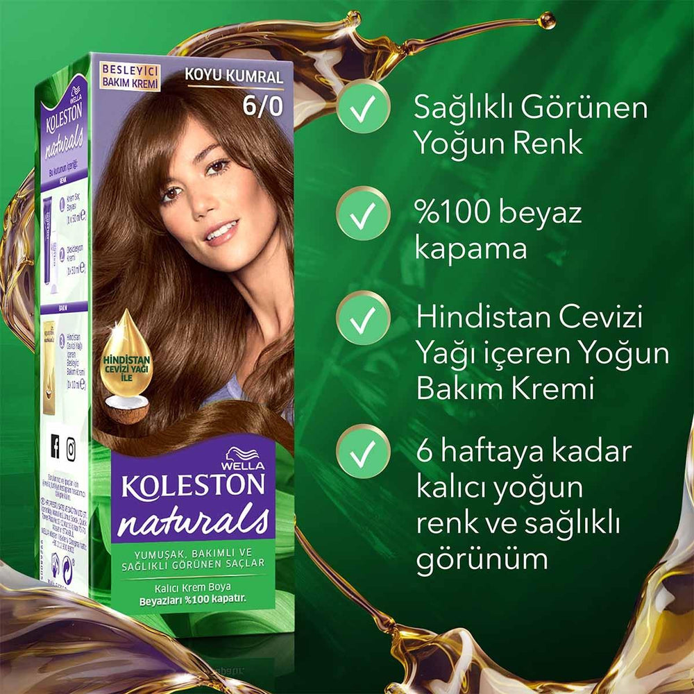 Wella Koleston Naturals Hair Dye - Nourishing, Long-Lasting Color for All Hair Types - view 7