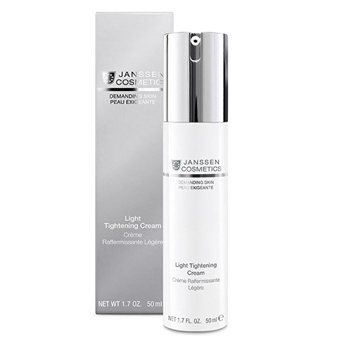 Janssen Cosmetics Light Tightening Cream: Firming, Elasticity & Anti-Aging Skin Cream with Aloe Vera Janssen Light Tightening Cream: Firm & Radiant Skin light tightening cream, firming cream, anti-aging cream, skin elasticity cream, aloe vera skincare, mattifying face cream, janssen cosmetics, skin tightening treatment, skincare for mature skin, soothing face cream, skin cream, anti-aging skincare, skin firmness, skin elasticity, aloe vera, bisabolol, silica, lightweight cream, face cream, mature skin, dry