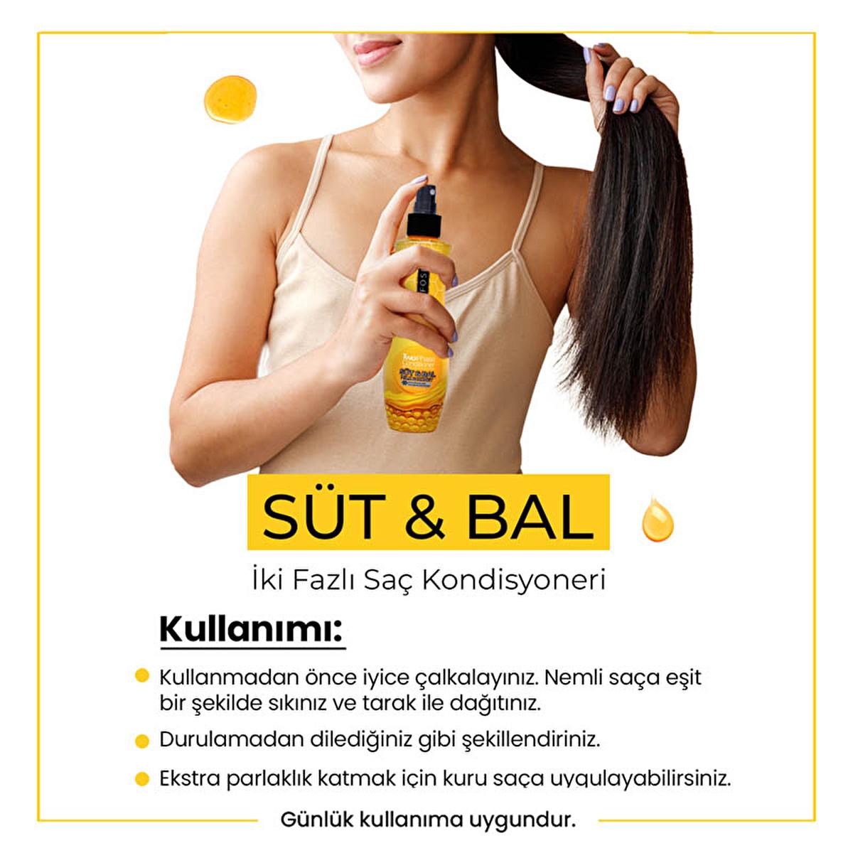 Morfose Milk & Honey Double Phase Leave-In Conditioner & Heat Protectant Spray for Nourished Hair - 7.45 fl oz Morfose Milk & Honey Leave-In Conditioner & Heat Protectant hair care product, leave-in conditioner, heat protectant, milk and honey hair treatment, double-phase hair serum, hair nourishment, hair repair, heat damage prevention, natural hair care, hair health, Morfose, hair serum, hair treatment, daily hair care
