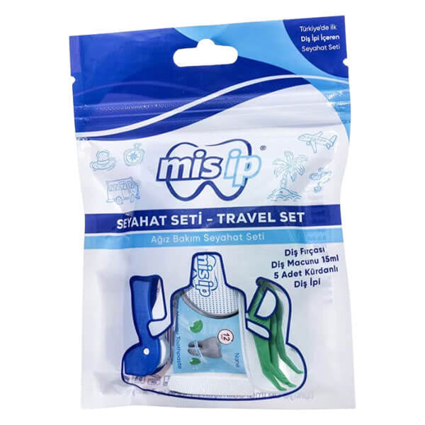Misip Travel Oral Care Set with Toothbrush & Toothpaste 15 ml