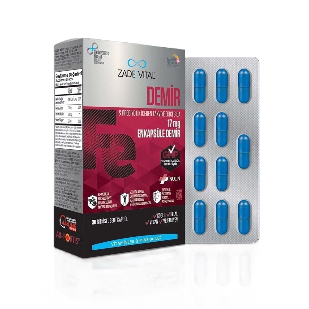 Zade Vital - Iron Supplement with Prebiotic Support for Adults, Vegan & Vegetarian Friendly Dietary Supplement Zade Vital Iron Supplement - Vegan Friendly with Prebiotic Iron Supplement, Prebiotic Support, Dietary Supplement, Vegan Iron Supplement, Encapsulated Iron, Health Supplements, Wellness Products, Vegan Supplements, Vegetarian Supplements, Kosher Supplements, Halal Supplements, Gut Health, Energy Boost, Fatigue Relief