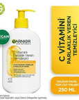 Garnier Vitamin C Brightening Facial Cleanser - 8.45 fl oz, Vegan & Sulfate-Free, Moisturizing & Brightening for Dull Skin Garnier Vitamin C Facial Cleanser - Brightening & Moisturizing Garnier Vitamin C Brightening Facial Cleanser, Vitamin C facial cleanser, Glycerin moisturizing cleanser, Vegan facial cleanser, Sulfate-free skincare, Brightening facial wash, Facial cleanser, Skincare, Vegan skincare, Sulfate-free cleanser, Brightening skincare, Garnier skincare, Moisturizing facial wash, Dull skin solutio