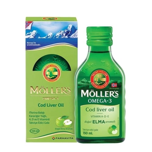 Möller's Omega-3 Fish Oil Natural Apple Flavor 150 ml