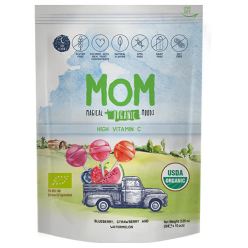 Mom Magical Organic Moods Vitamin C Lollipops 10 Count