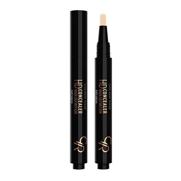 Golden Rose High Definition Concealer HD - SPF 15, Vitamin E, Hyaluronic Acid, High Coverage Golden Rose HD Concealer - High Coverage with SPF 15 HD Concealer, Vitamin E Concealer, Hyaluronic Acid Concealer, SPF 15 Concealer, High Coverage Concealer, Golden Rose, Concealer, Makeup, Skincare, Antioxidant Protection, Sun Protection, Flawless Finish, Smooth Complexion, Beauty Essentials, Skincare Products, Makeup Products, Cosmetics