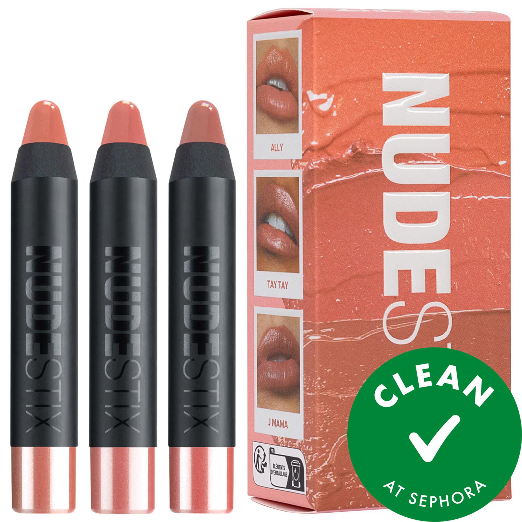NUDESTIX Mini Nude Natural Lips Kit - Limited Edition Lip & Cheek Color Balms, Vegan, Cruelty-Free, Gluten-Free NUDESTIX Mini Nude Lips Kit - Vegan Lip & Cheek Balms nude lip kit, lip and cheek balm, vegan makeup, cruelty-free beauty products, gluten-free cosmetics, portable makeup kit, limited-edition beauty product, natural nude lip colors, makeup for on-the-go, reusable packaging, cleaner beauty products, NUDESTIX, lip care, cheek color, beauty essentials, gift ideas for her, makeup gifts