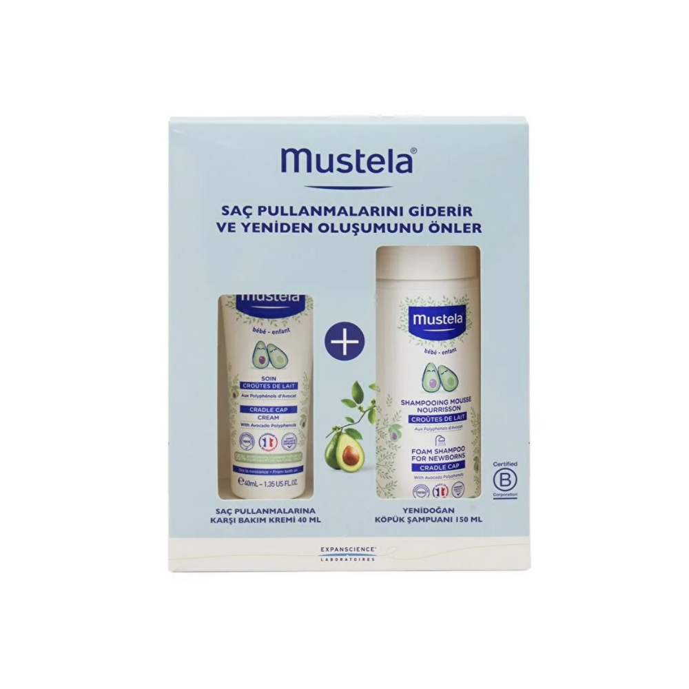 Mustela Cradle Cap Care Set for Newborns 2-Piece