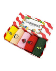 Carnaval Socks - 5 Pairs of Comfortable Fruit Design Cotton Socks for Casual Wear - view 3