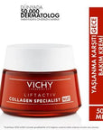 Vichy Liftactiv Collagen Specialist Anti-Aging Night Cream: Reduce Wrinkles & Firm Skin with Hyaluronic Acid & Vitamin C Vichy Liftactiv Night Cream: Anti-Aging, Wrinkle Reduction anti-aging night cream, collagen night cream, wrinkle reduction cream, skin firming cream, Vichy Liftactiv, Vichy, hyaluronic acid night cream, vitamin C night cream, paraben-free night cream, hypoallergenic night cream, night cream, anti-aging, wrinkle repair, skin firming, hydration, peptides, vitamin C, thermal water, sensitive