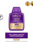Bioxcin Collagen & Biotin Volume Shampoo - Strengthens & Volumizes Hair, Hypoallergenic, Paraben-Free Bioxcin Collagen & Biotin Shampoo for Volume & Strength Collagen shampoo, Biotin hair care, Volume shampoo, Hypoallergenic hair products, Paraben-free shampoo, Hair volumizer, Hair strengthening shampoo, Dermatologically tested hair care, Natural hair products, Hair loss prevention, Hair growth support, Healthy hair shampoo