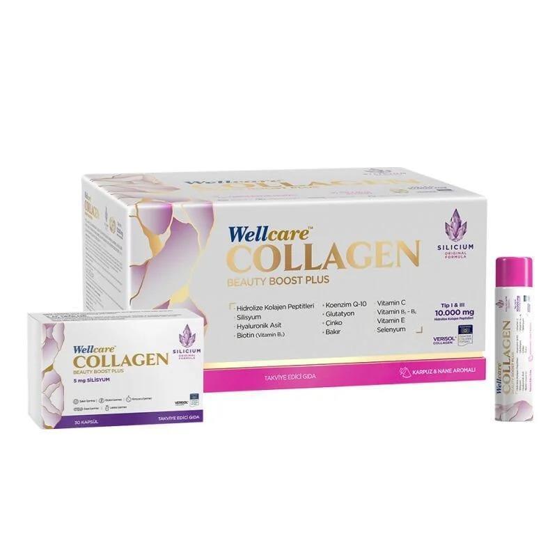 Wellcare Collagen Beauty Plus - High Collagen Dosage Supplement for Skin Health - Gluten-Free, Lactose-Free, Sugar-Free Wellcare Collagen Beauty Plus - High Collagen for Skin collagen supplement, beauty supplement, gluten-free supplement, lactose-free supplement, sugar-free supplement, liquid collagen, collagen capsules, skin health supplement, beauty health supplement, women's health, men's health, beauty routine, dietary supplement, wellness, health-conscious, natural beauty