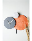 Muyika Handmade Metal Wall Clock - Silent Mechanism, Custom Painted, 18.90 x 17.32 inches - view 4