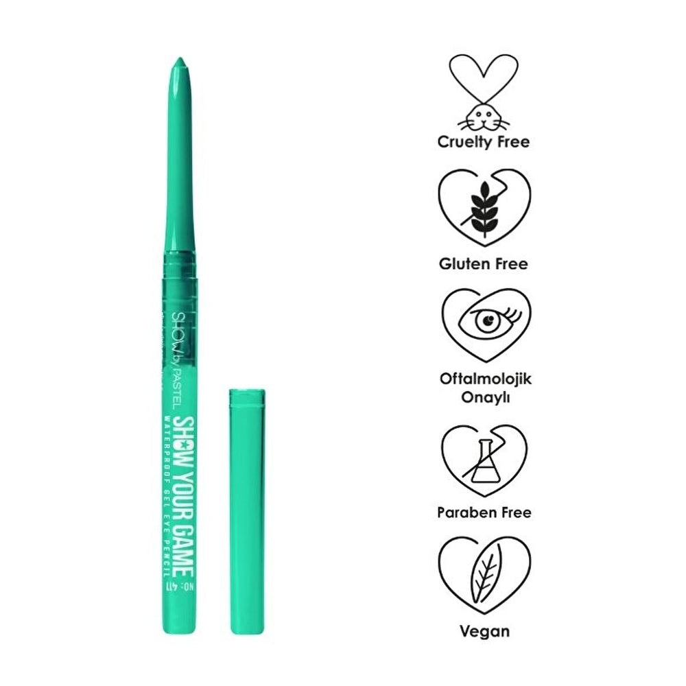 Pastel Show Your Game Waterproof Eyeliner - Long-Lasting, Automatic, Jel Structure for Easy Application - Eyeliner