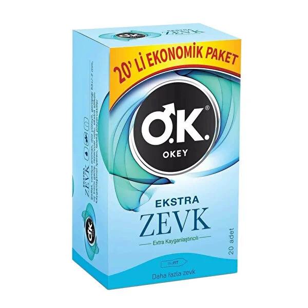 Okey Extra Pleasure Latex Condoms - Vanilla Flavored, Lubricated, 20 Count Okey Extra Pleasure Latex Condoms - Vanilla Flavored latex condoms, flavored condoms, lubricated condoms, extra safe condoms, vanilla flavored condoms, transparent latex condoms, silicone lubricated condoms, condoms for intimacy, adult protection, STI protection, contraception, intimate health, safe sex, vanilla flavor, extra pleasure, 20 count, condoms for couples