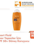 Avene Fluid Sport SPF 50+ Sunscreen Cream for Active Individuals - Water-Resistant, Hypoallergenic, Non-Comedogenic Avene Fluid Sport SPF 50+ Sunscreen - Water-Resistant & Hypoallergenic SPF 50+ sunscreen, water-resistant sunscreen, sunscreen for sports, hypoallergenic sunscreen, non-comedogenic sunscreen, active lifestyle, outdoor activities, skin protection, moisturizing sunscreen, Avène Thermal Water, SunSitive Protection, Glycerin