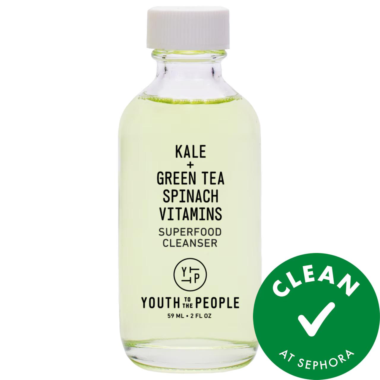 Mini Superfood: Gentle Antioxidant Refillable Cleanser | Vegan & Cruelty-Free Face Wash for Acne-Prone & Oily Skin | pH Balanced Cleanser Mini Superfood Cleanser: Gentle, Vegan, Antioxidant Face Wash gentle face cleanser, antioxidant cleanser, vegan face wash, cruelty-free cleanser, refillable cleanser, acne-prone skin cleanser, oil control face wash, Clean at Sephora cleanser, kale and spinach cleanser, pH balanced cleanser, facial cleanser, face wash, vegan cleanser, cruelty-free face wash, refillable fac