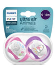 Philips Avent Ultra Air Animals Baby Pacifier for 6-18 Months - Soft, Comfortable, and Easy to Clean Philips Avent Ultra Air Pacifier for Babies 6-18 Months Baby Pacifier, Philips Avent Ultra Air, 6-18 months pacifier, Soft and comfortable pacifier, Sterilizable pacifier case, Baby comfort, Soothing pacifier, Easy to clean pacifier, Pacifier for newborn, Philips Avent baby products
