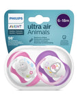 Philips Avent Ultra Air Animals Baby Pacifier for 6-18 Months - Soft, Comfortable, and Easy to Clean Philips Avent Ultra Air Pacifier for Babies 6-18 Months Baby Pacifier, Philips Avent Ultra Air, 6-18 months pacifier, Soft and comfortable pacifier, Sterilizable pacifier case, Baby comfort, Soothing pacifier, Easy to clean pacifier, Pacifier for newborn, Philips Avent baby products