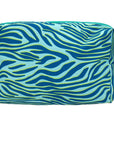 Eklips Blue & Green Zebra Print Travel Bag