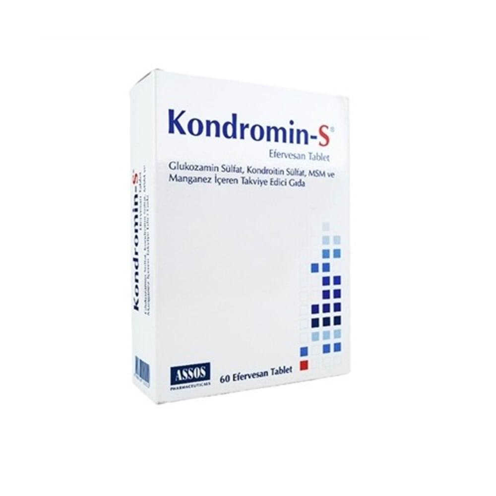 Kondromin-S Effervescent Tablets for Joint Health - 60 Count, Glucosamine Chondroitin MSM Supplement Kondromin-S Joint Health Supplement - 60 Effervescent Tablets Joint Health Supplement, Glucosamine Chondroitin MSM, Effervescent Tablets, Joint Pain Relief, Natural Joint Support, Dietary Supplement, Joint Health, Arthritis Relief, Supplement for Joints, Glucosamine Sulfate, Chondroitin Sulfate